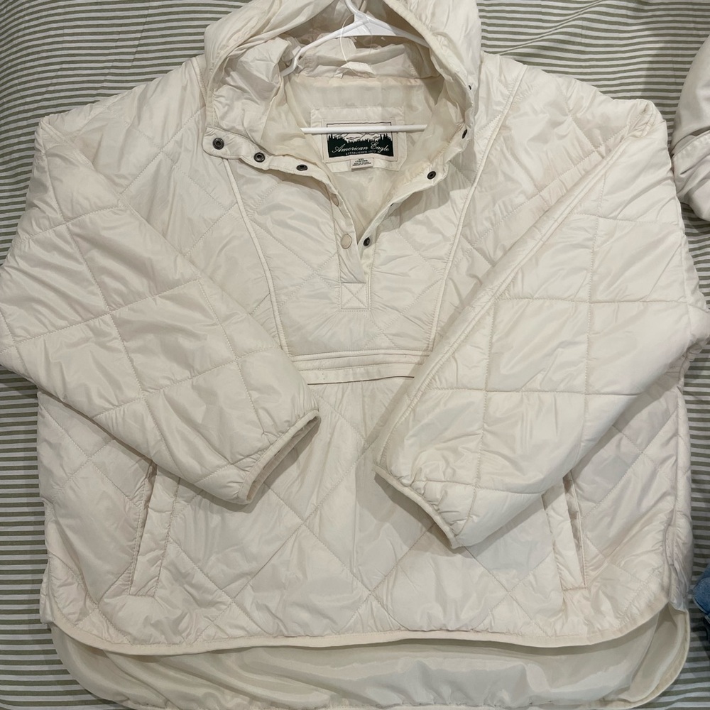 Women's Cream Quilted Jacket